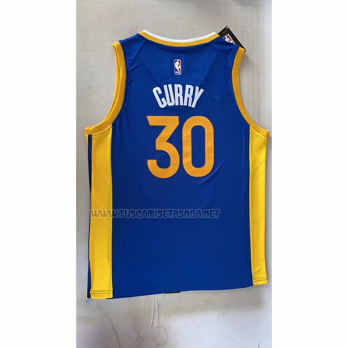 Camiseta Stephen Curry NO 30 Golden State Warriors Earned 2022-23 Azul